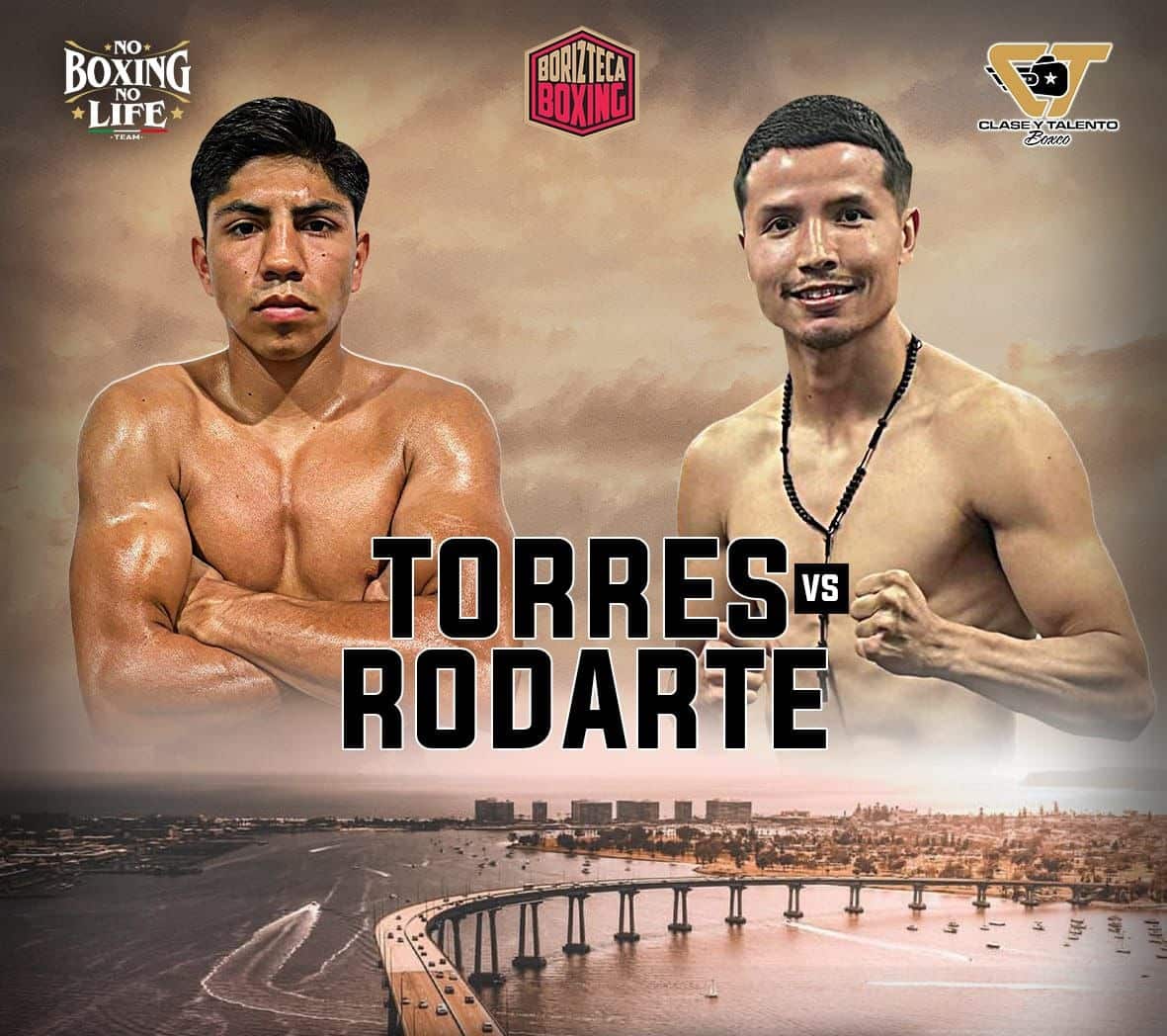 ADRÍAN TORRES VS JULIÁN RODARTE; INICIA LA SEMANA DE LA PELEA EN SAN DIEGO.