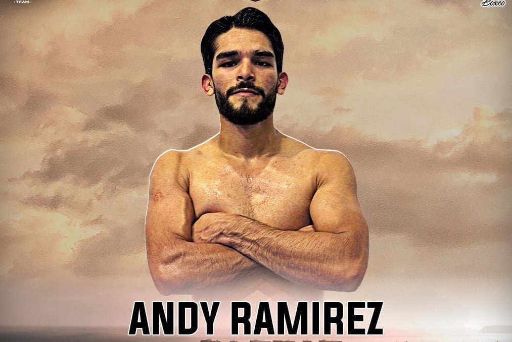 Andy Ramírez se alista para pelear el sábado 8 de febrero.