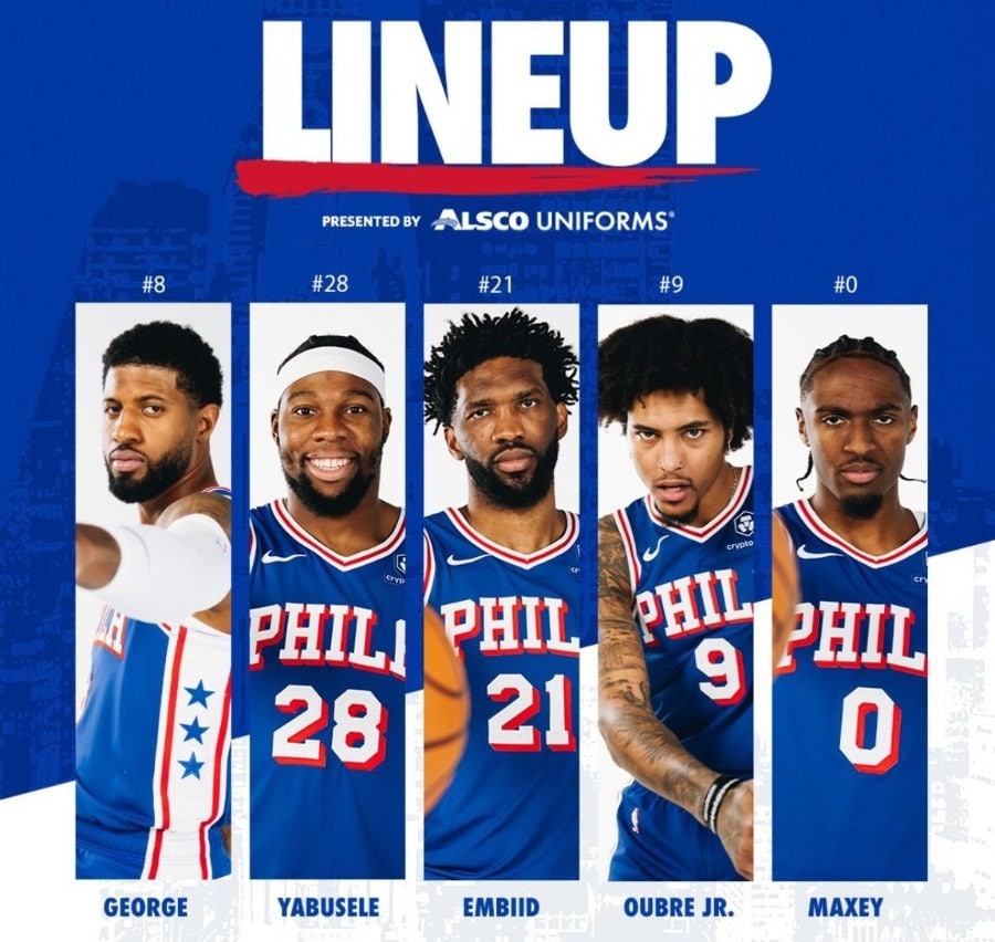 Los Philadelphia 76ers juegan hoy en su duela ante los Raptors.