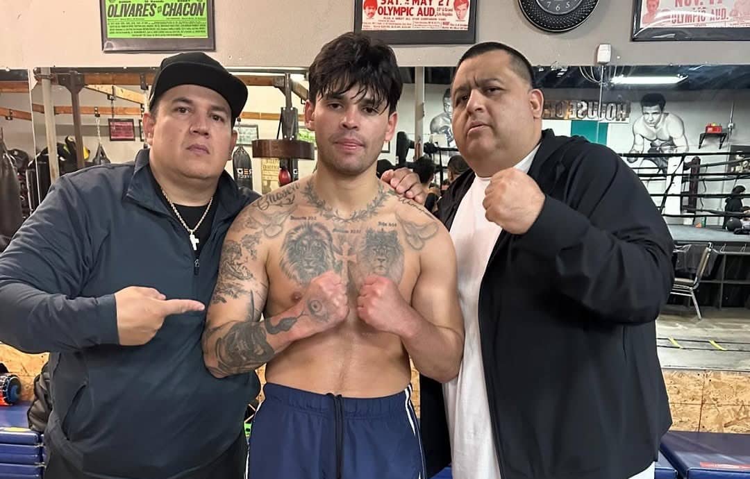 Primera imagen de Ryan García nuevamente entrenando con Eddy Reynoso antes de su regreso al boxeo.