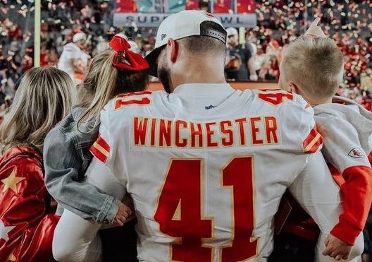 James Winchester en su paso en un Super Bowl con los Chiefs.