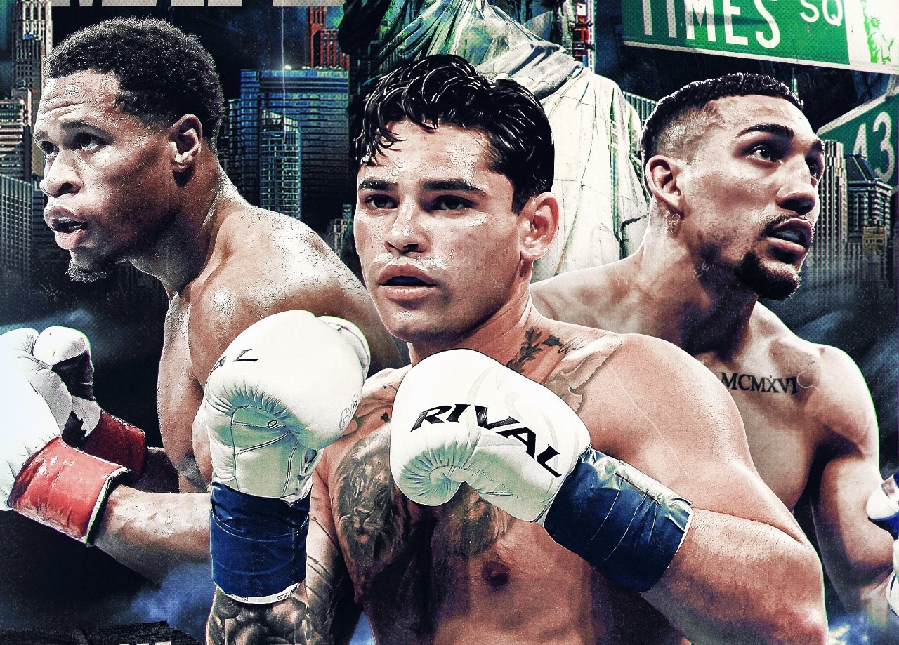 Ryan García, Devin Haney y Teofimo López pelearán en la misma cartelera en Times Square en la ciudad de Nueva York.